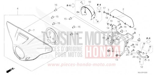 FRONT COWL/DEFLECTOR CMX1100D2P de 2023